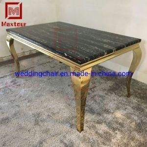 2019 Stainless Steel Series Amazon Hot Selling 6 People Dining Table