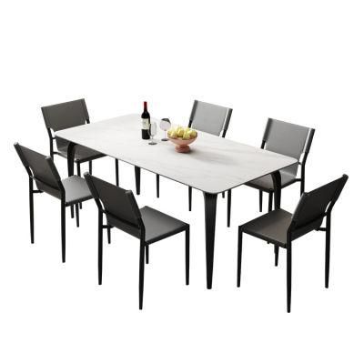 Contemporary Rectangular Home Restaurant Dining Furniture Modern Wooden Restaurant Table Dining Table (UL-21LV2020)