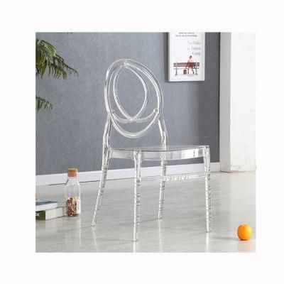 Nordic Modern Bamboo Folding Chair Organic Modern Dining Chair Comfortable PP Material High Back Dining Chair