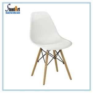 Modern Stackable White Plastic Cafe Chair