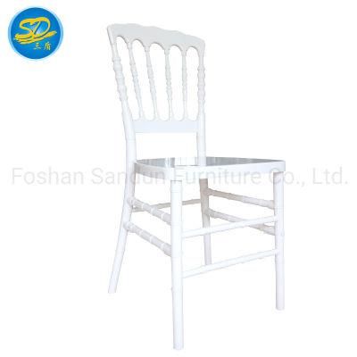 Modern Home Furniture White Color PC Resin Napoleon Wedding Dining Chair