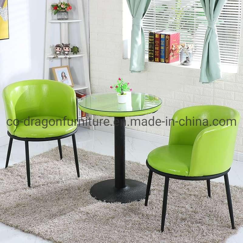 Modern Home Furniture Popular PU Dining Chair with Wooden Legs