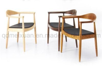Solid Wood Ash Wood Dining Chairs Computer Chairs Leather Chairs (M-X2497)