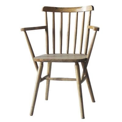 Kvj-C4 Restaurant Chair Windsor Chair Solid Wood Ash Dining Armchair
