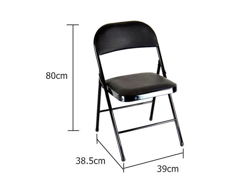 Wholesale Padded Cheap Used Metal Tube Steel Folding Chair