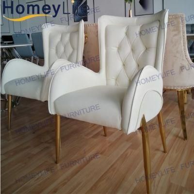 Minimalist Furniture Pearl White Chair Cane Back Dining Chair