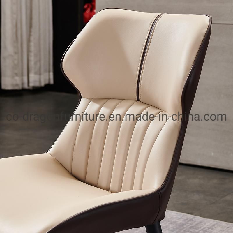 Fashion Wholesale Home Furniture High Back Steel Leather Dining Chair