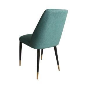 Modern Metal Fabric Living Room Hotel Restaurant Dining Chair