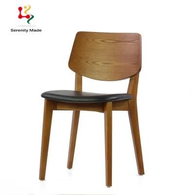 Nordic Design Restaurant Furniture Hotel Coffee Shop Living Room Solid Wood Frame Upholstery Seat Dining Chair