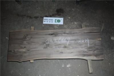 Custom Size Solid Wood Book Match Slab with Live Edge for Dining Table