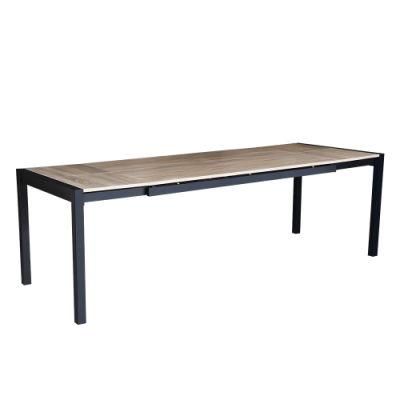 Customized Extension Dining Home Furniture MDF Top Table