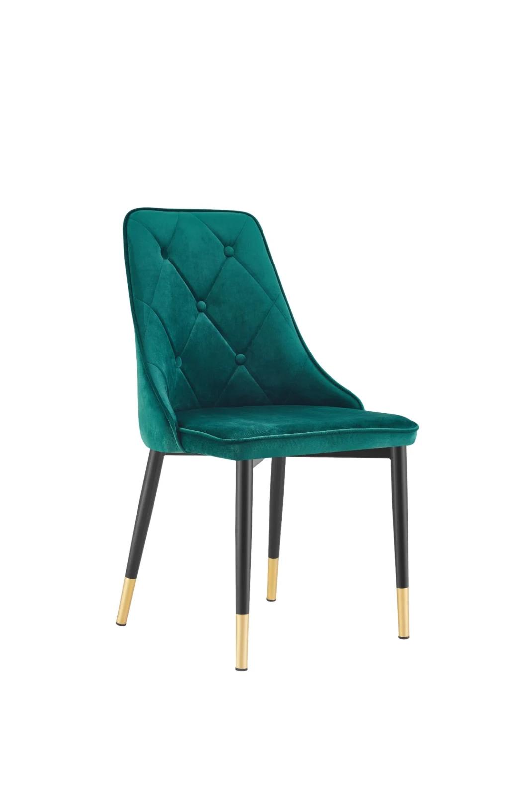 Dining Chair Wholesale Gold Luxury Nordic Cheap Indoor Home Furniture Room Restaurant Dining Leather Velvet Modern Dining Chair