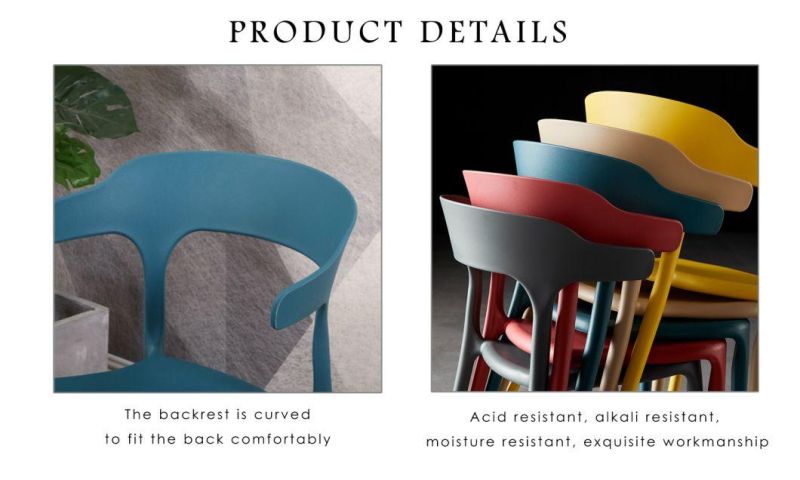 Wholesale Modern High Quality and Comfortable Plastic Dining Chair