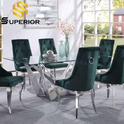 High Quality Luxury Metal Dining Table Mexico Style Dining Furniture