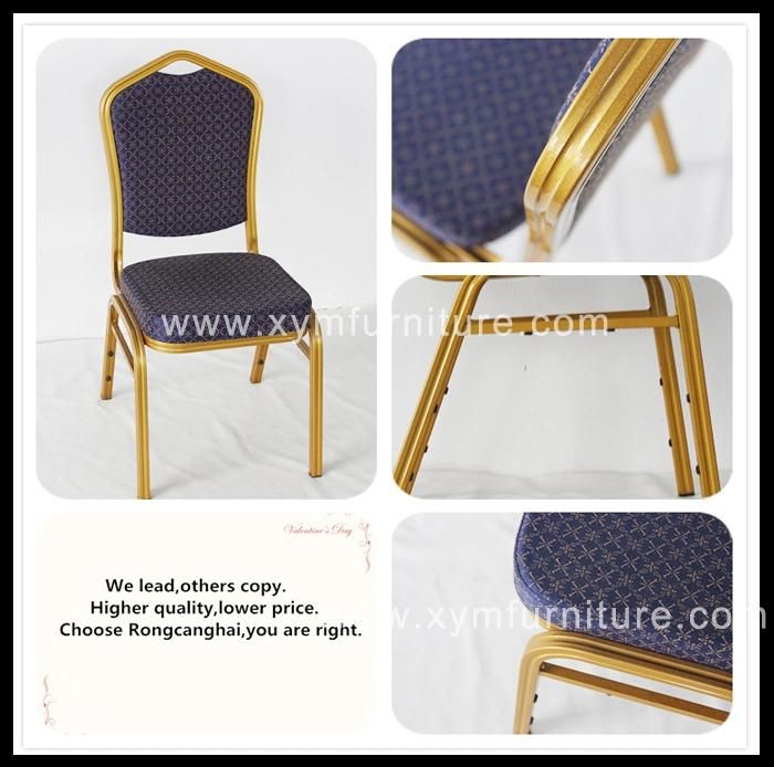 Promotional Cheap Hotel Restaurant Banquet Dining Metal Aluminum Steel Stacking Chair (XYM-L188)