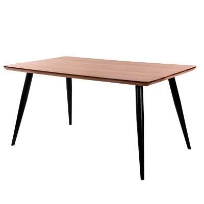 Modern Furniture Dining Table MDF Tops Metal Base Dining Table