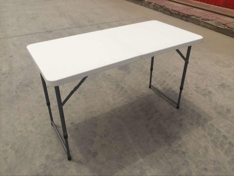 2021 Modern 4FT 122cm Outdoor Furniture Garden Banquet Event Table/HDPE Portable Plastic Folding BBQ Table