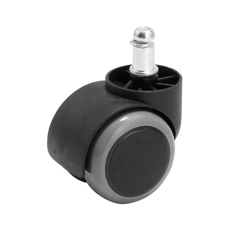 Gray Customized Color Small Swivel Wheels Casters PVC Plastic 50mm 2 Inch Dajin Caster No Bearing Bolt-Hole Casters Galvanized