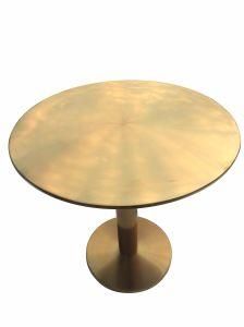 (ST-166) Home Furniture Tempered Metal Dining Table