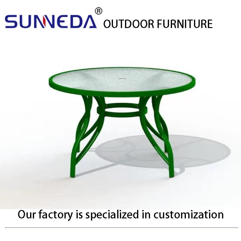 Aluminum Garden Sets Balcony Leisure Outdoor Dining Table and Chair