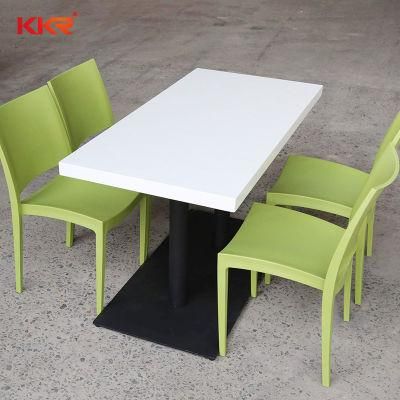 Stain Resistance Modern Table Solid Surface Restaurant Dining Table