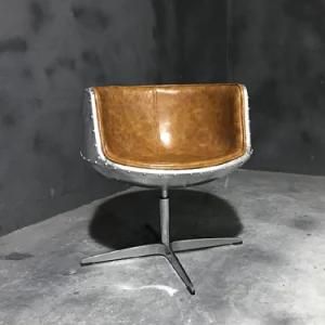 Factory Direct Sales Retro Industrial Style Aluminum Leather Single Chair