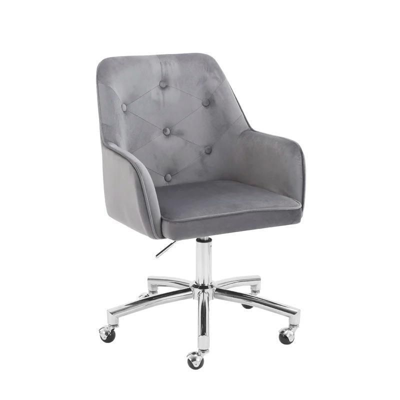 Home Office Computer Desk Chair Armchair Task Chair Velvet Upholstered Chair