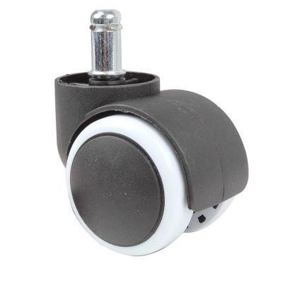 Gray Customized Color Small Swivel Wheels Casters PVC Plastic 50mm 2 Inch Dajin Caster No Bearing Bolt-Hole Casters Galvanized