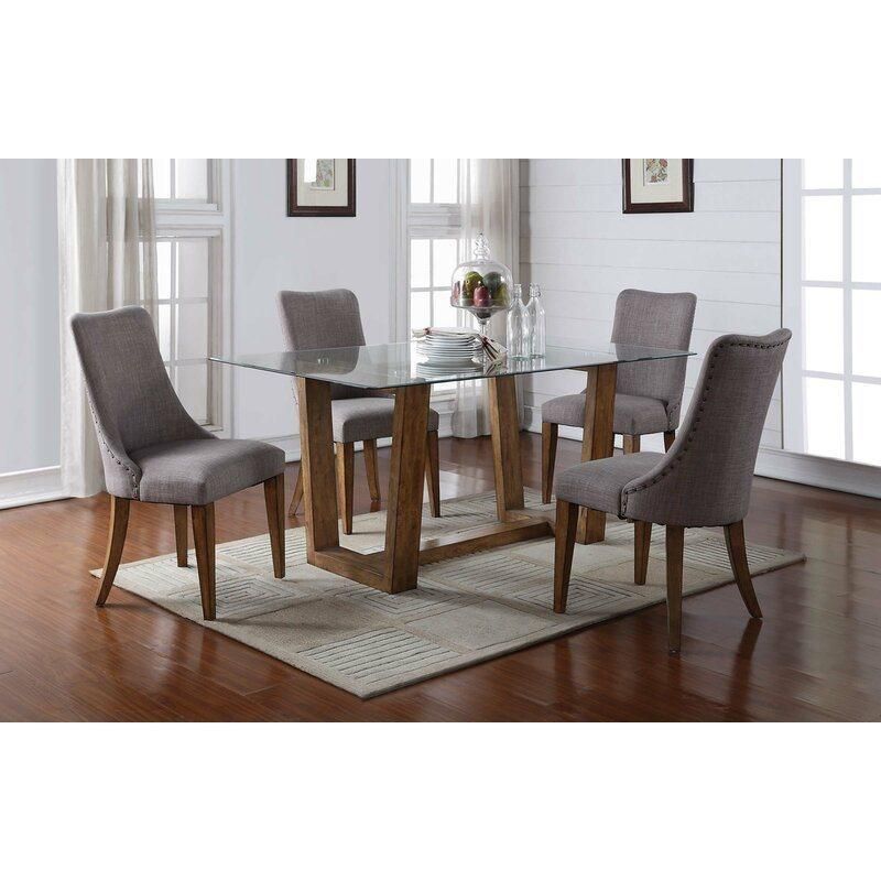 High Quality Cheap Style Restaurant Furniture Furniture Living Room Dining Room Dinner Glass Dining Table and Chair Set