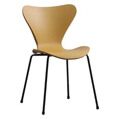 China Furniture Modern Garden Colorful Metal Spray Coating Leg Garden Outdoor Metal Chair