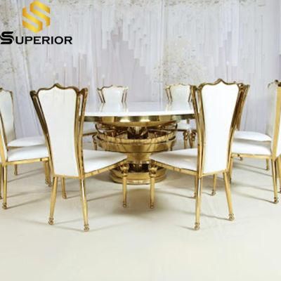 High Quality Factory Outlet Gold Wedding Banquet Chairs and Tables