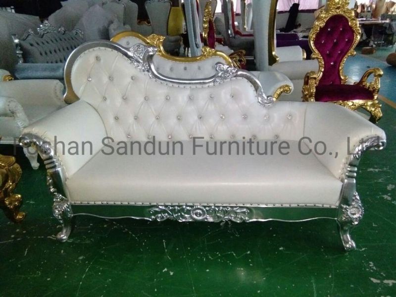 Cheap Price Customization Available Solid Wood Wedding Event Throne Sofa