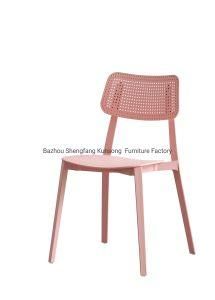 Pink Color Modern Plastic Dining Chair