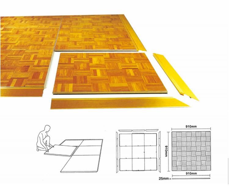 Removable Wood Material Acrylic Stage Dance Floor for Wedding Decoration