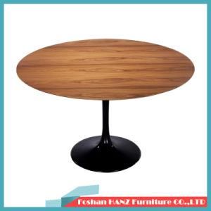 Wooden Fiberglass Design Round Oak Cafe Tulip Dining Table