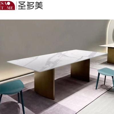 Modern Dining Room Furniture Two Flat Long Foot Dining Table