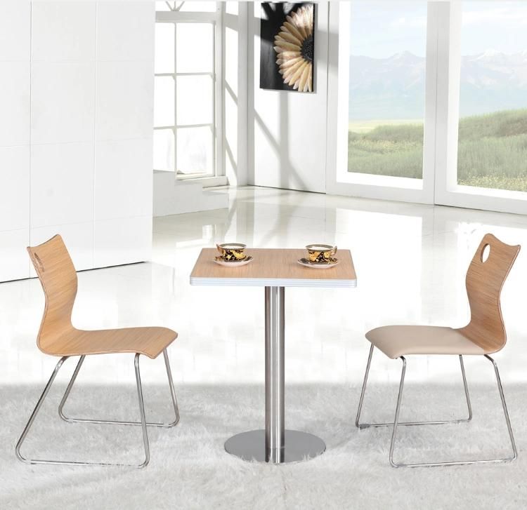 Cafeteria Restaurant Table and Chairs Stainless Steel Furniture