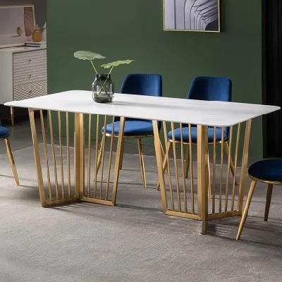 Marble Dining Table Combination Household Small Apartment Table Modern