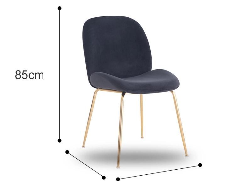 Dining Chair Wholesale Gold Luxury Nordic Cheap Indoor Home Furniture Room Restaurant Dining Velvet Modern Dining Chair