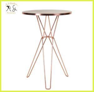 Gold Wedding Cocktail Metal High Bar Table