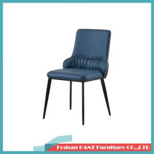 Hotel Restaurant Furniture Metal Frame Comfortable Fabric Soft Package Dining Chair