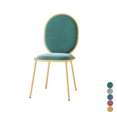 Hot Sale Low Price Special Design Flannel Restaurant Furniture Dining Chair with Flannel Seat