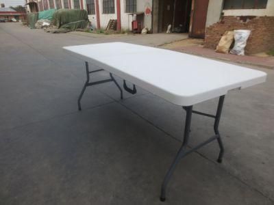 China Portable Outdoor Garden Furniture White Rectangular Plastic Banquet Catering BBQ Camping Beach Chair Picnic Folding Table