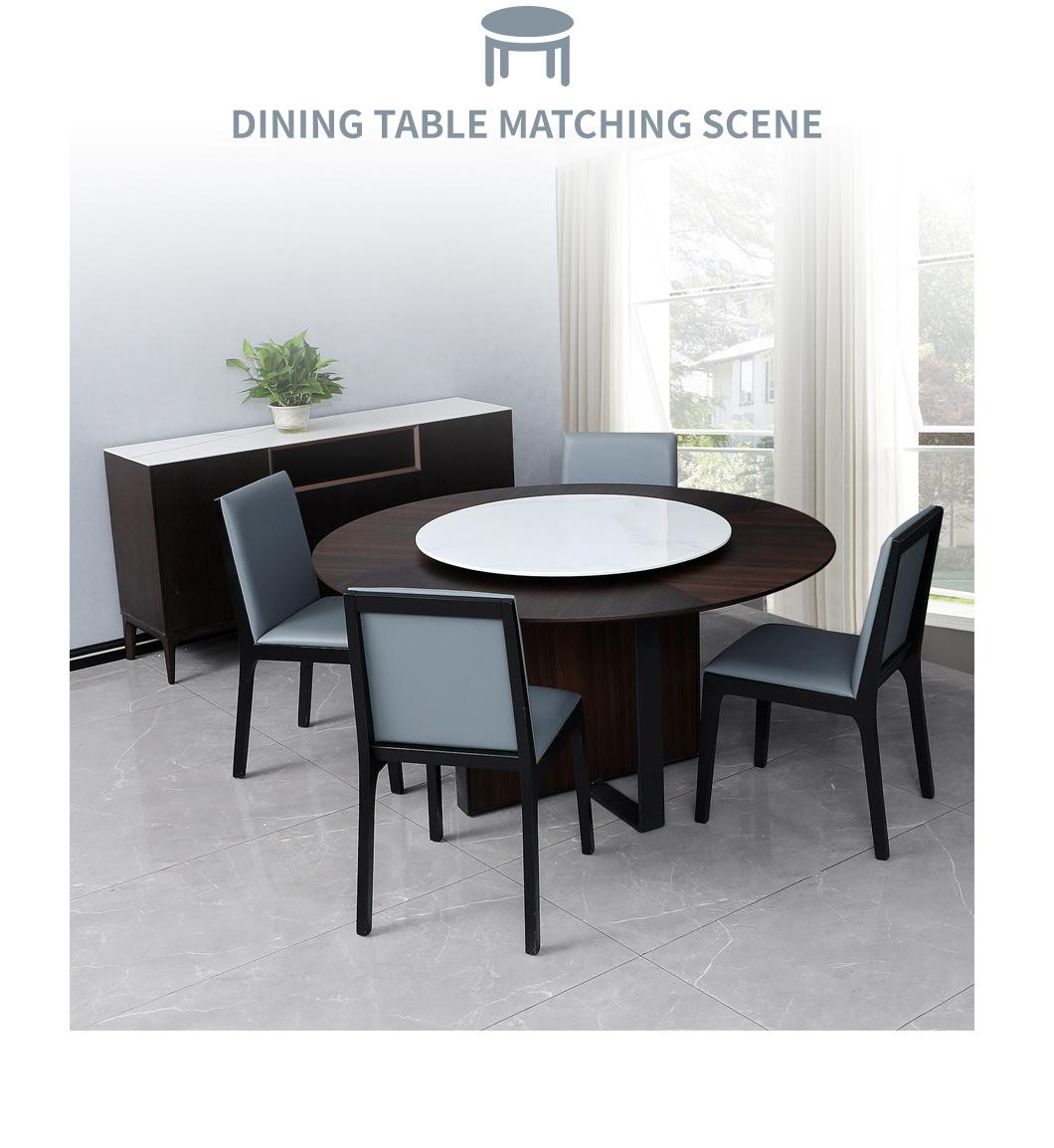 China Factory Modern Simple Design Round Marble Dining Table