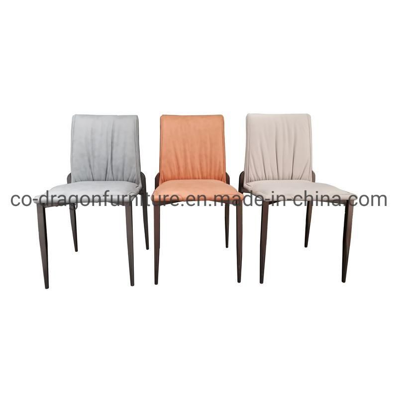 Modern Wholesale Dining Chair with Steel Legs for Home Furniture