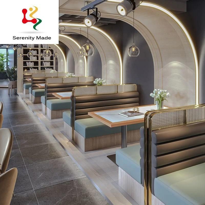 Luxury Modern Commercial Booth Sofa Cafe Bar Restaurant Banquette Seating