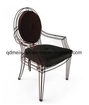 Stainless Steel Metal Lines Leisure Chair Hotel Coffee Chair Art Chair (M-X3001)