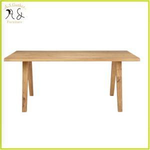 Oak Wooden Small Rectangle Tables and Chairs for Restaurant Table Set