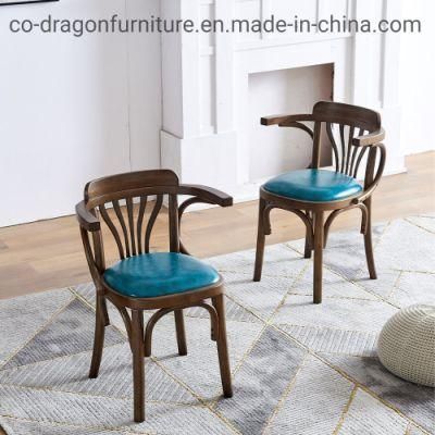 High Quality Wooden Dining Chair with Leather for Dining Furniture