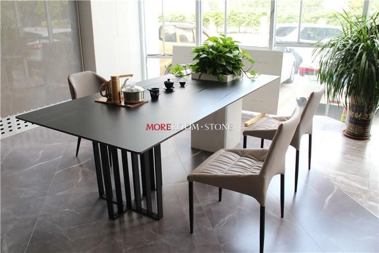 Wholesale China Factory Full Body Rectangle Vitrified Big Slab Porcelain Tiles Dining Table